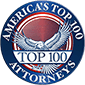 Logo Recognizing The Blankenship Law Firm's affiliation with America's Top 100 Attorneys