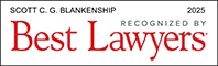 Logo Recognizing The Blankenship Law Firm's affiliation with Best Lawyers 2023